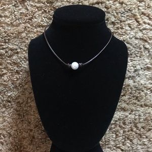 White-Pearl Choker Necklace